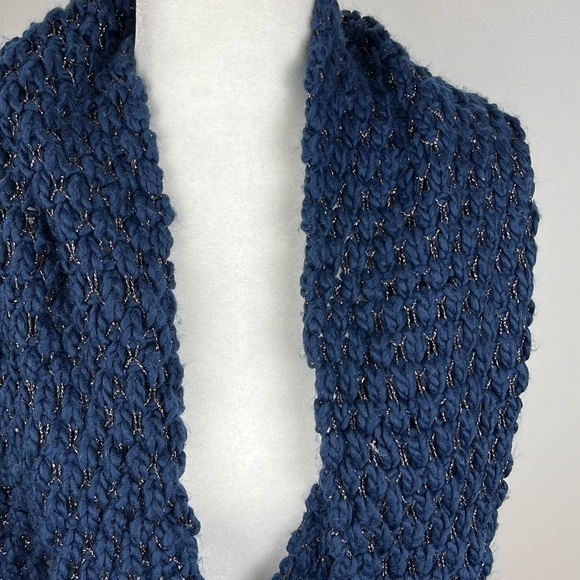 MIxIt Navy Blue Knit Infinity Scarf One Size - Picture 2 of 6